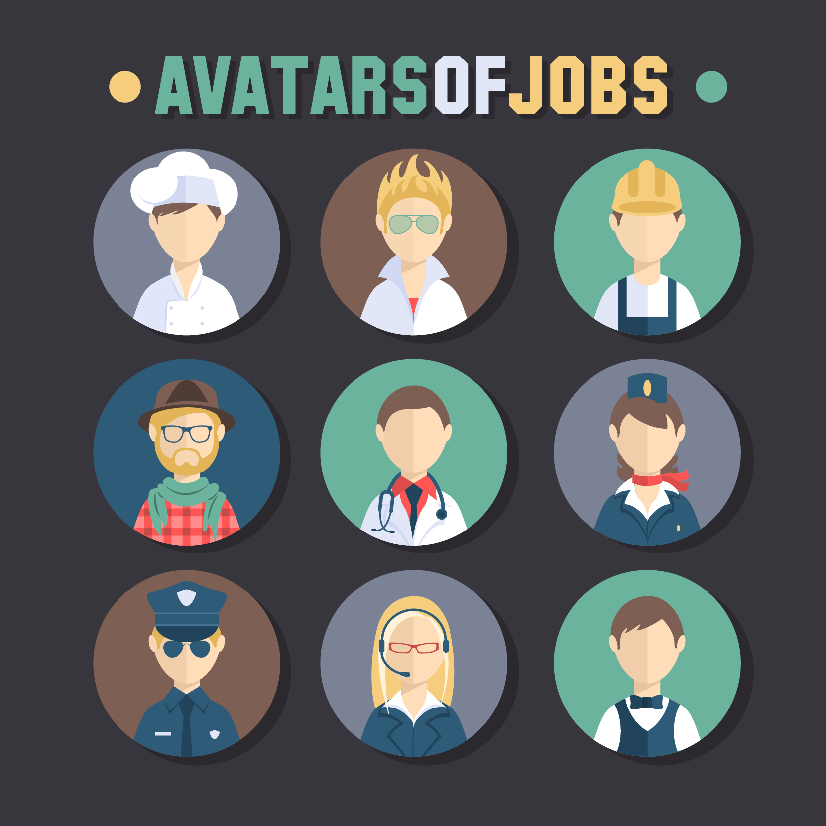 Download 30+ Free Download Vector PSD People Avatars Set | Free & Premium Creatives