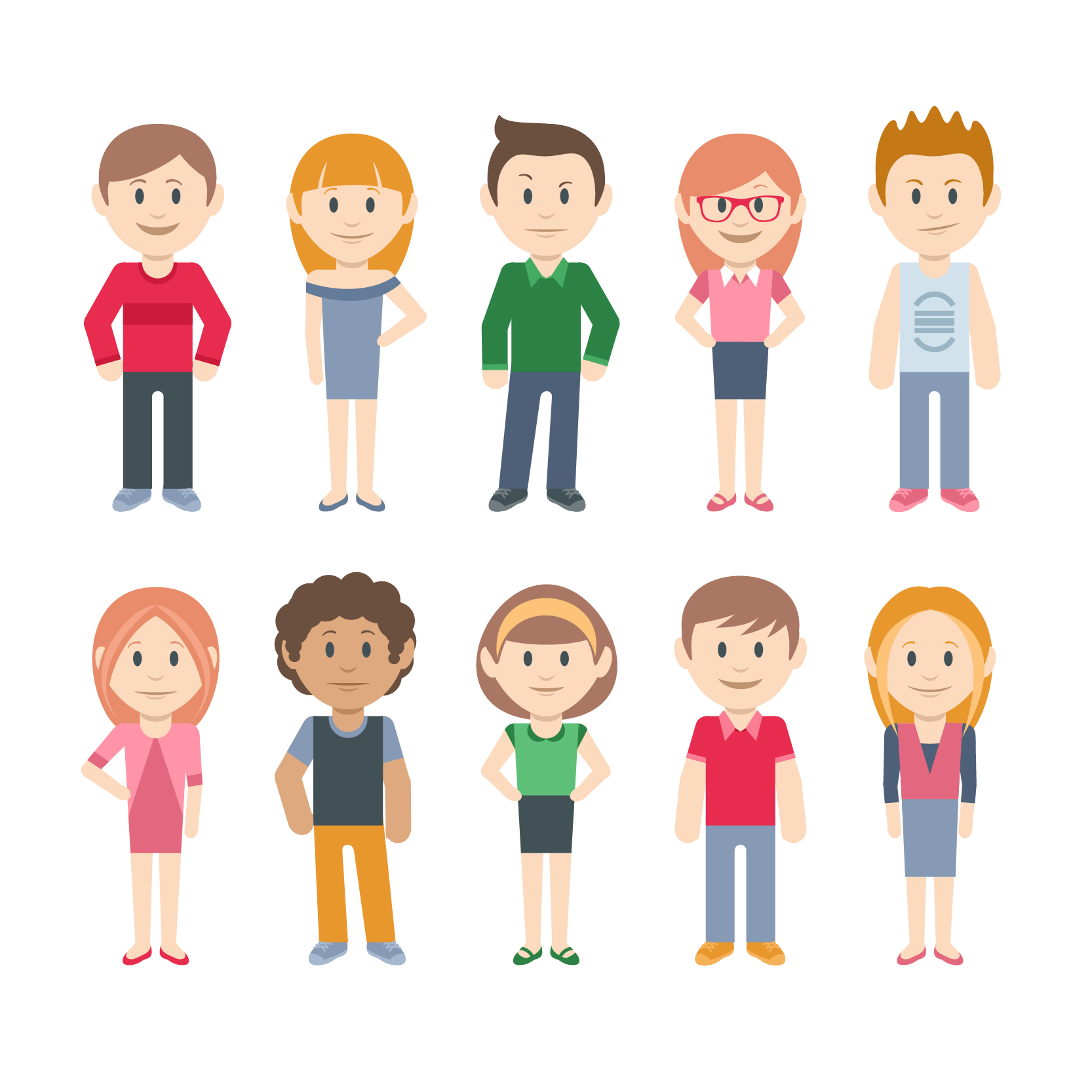 FREE 30+ Vector People Avatars Set in PSD