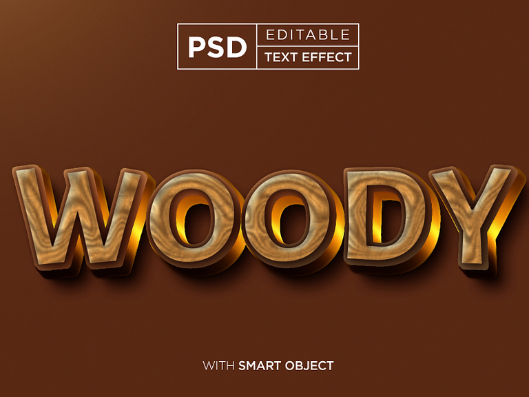 Wood Texture Typography Text