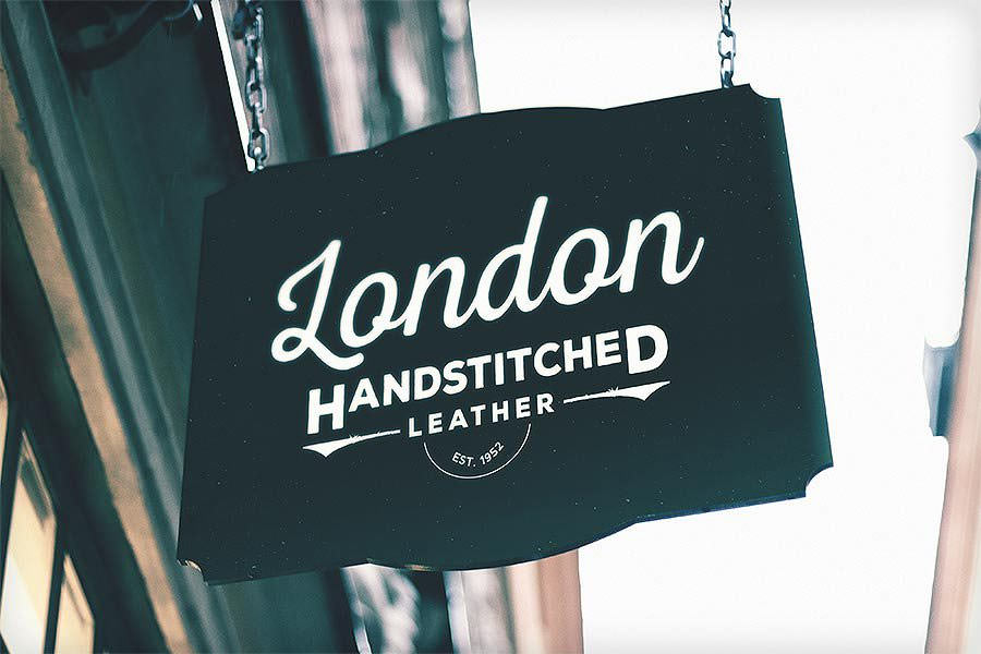 Vintage Shop Sign Mockup