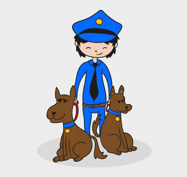 free clipart police dog - photo #21
