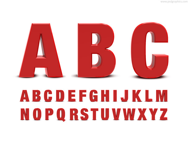 3d-alphabet