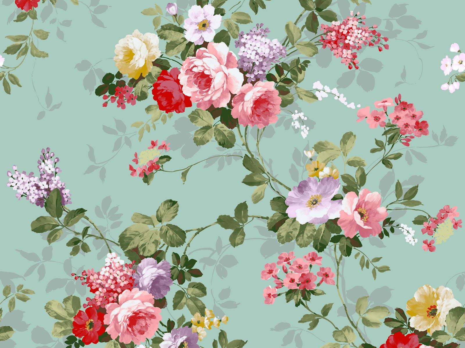 Floral Vintage Wallpapers in PSD