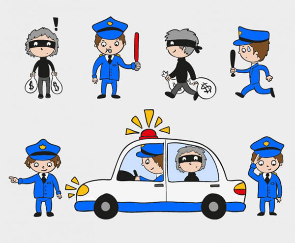 FREE 10+ Vector Police Cartoon Clipart