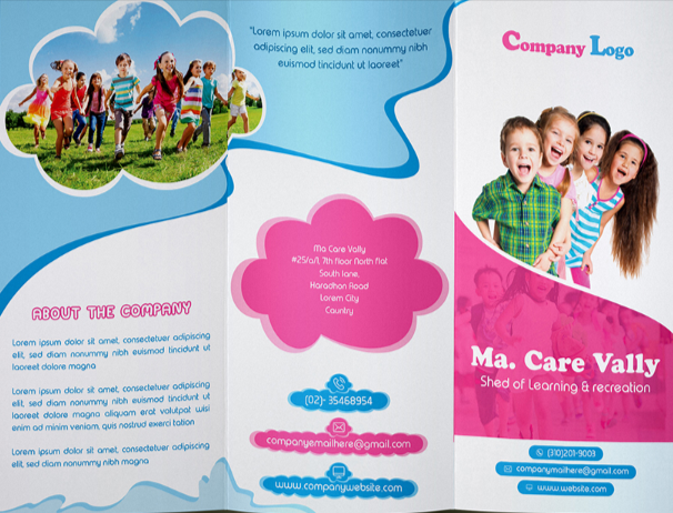 Best Child Care Tri-fold Brochure