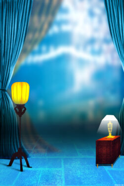 Blue Full HD Studio Background Psd