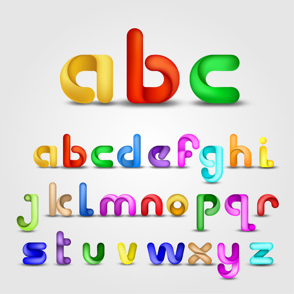 Alphabet Letters Vector Images 3d Alphabet Letter Vectors The Best