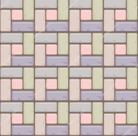 Colourful Brick Pavers Vector