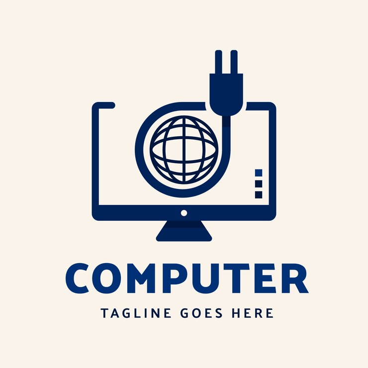 Creative computer logo template