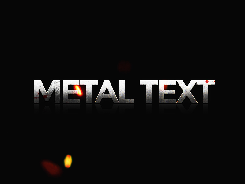  Free Metal Photoshop Text Effect Psd