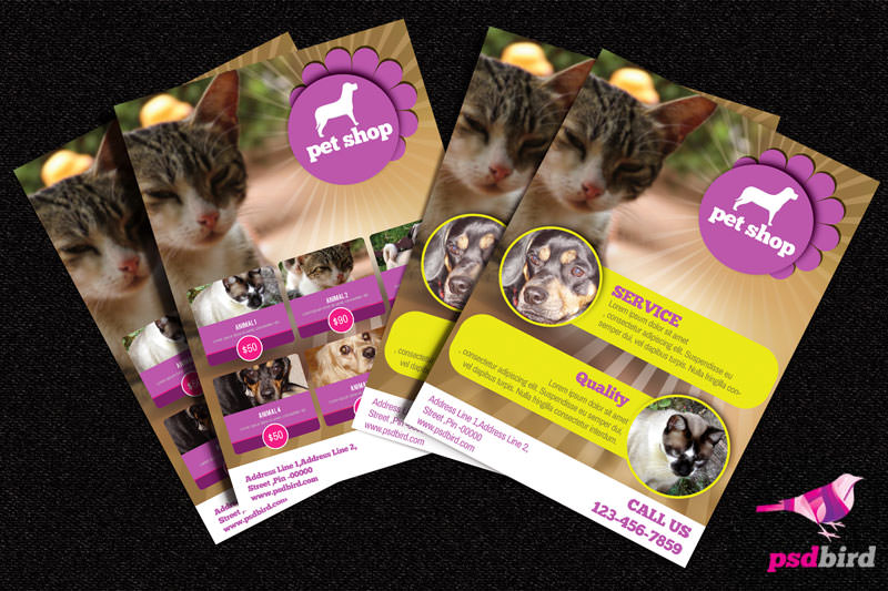Free-Pets-Animals-Shop-Brochure