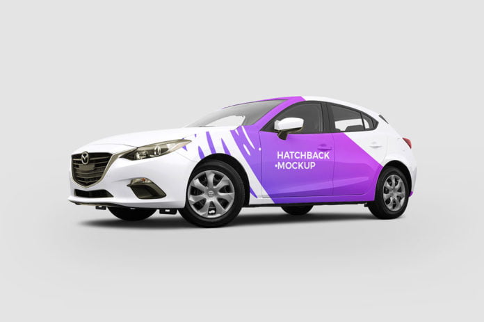 Hatchback Car Mockup