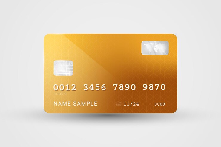 Realistic Vector 3D Credit Card Design for Banking