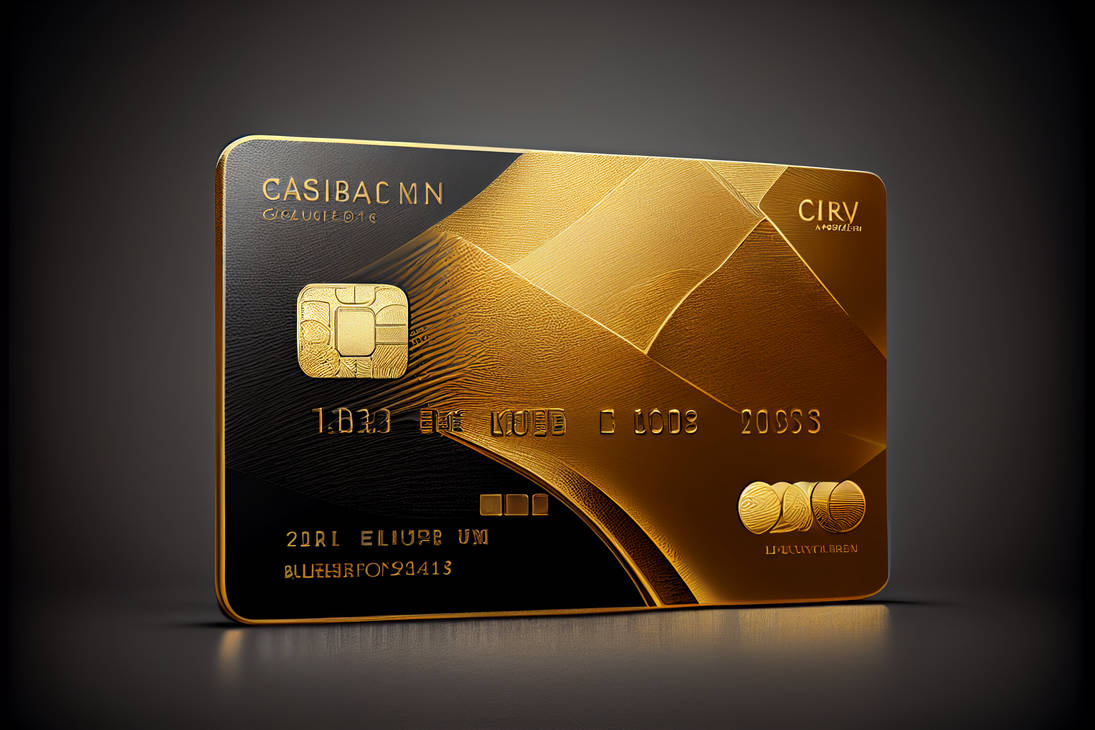 Taf Luxury Golden Credit Card Design