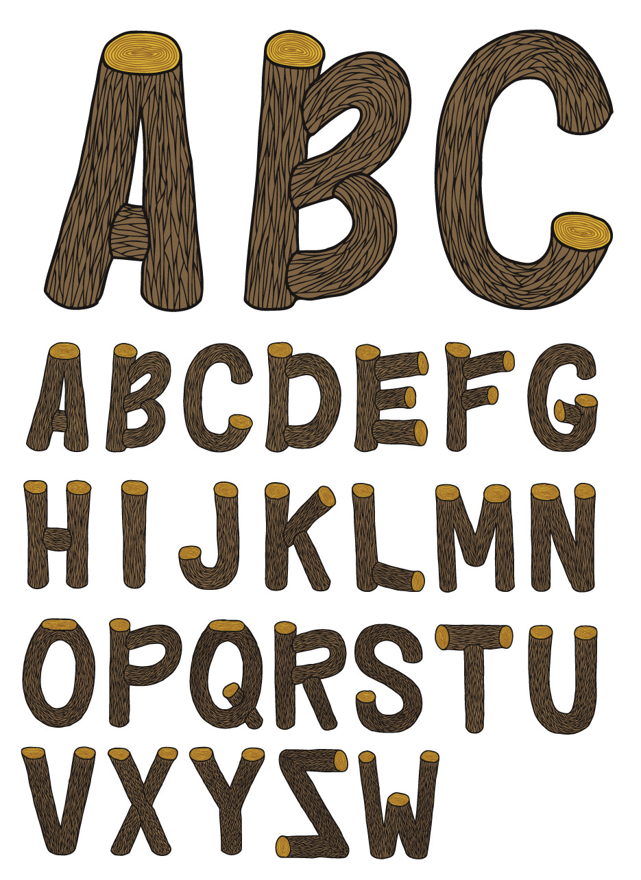 Wood alphabet (2)