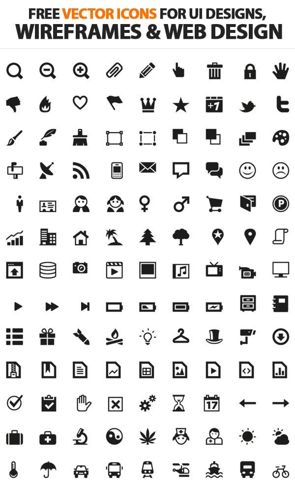 Download FREE 1900+ Vector Wireframe Icons in SVG | PNG