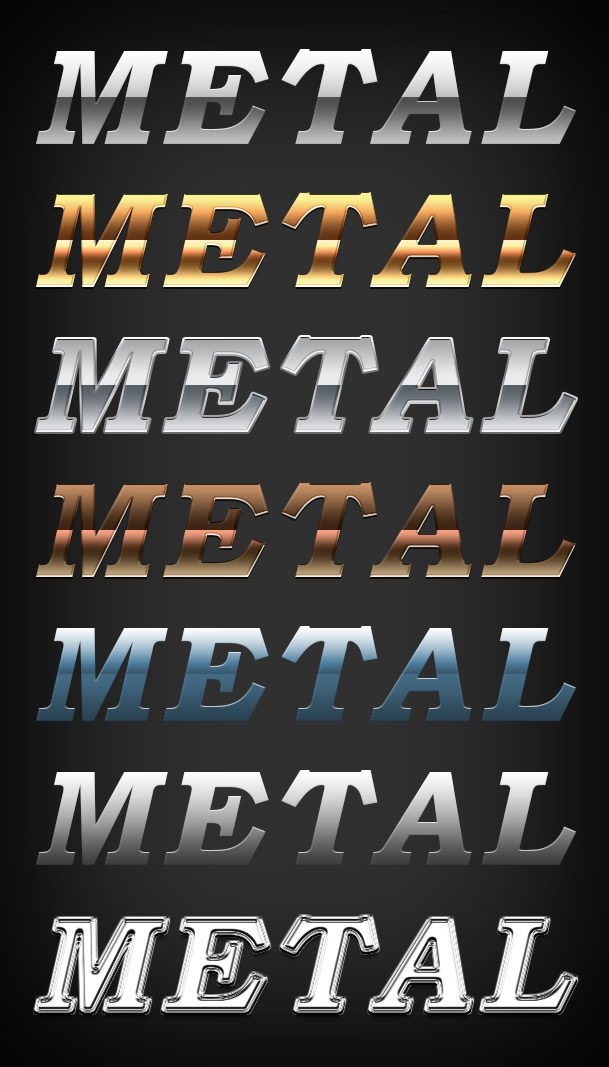 metal text effect photoshop download