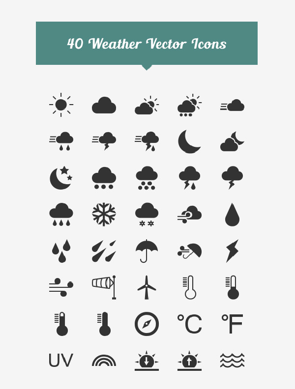 40-free-weather-vector-icons
