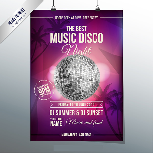 disco party poster