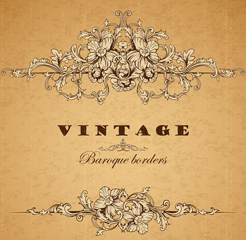 free vintage vector borders