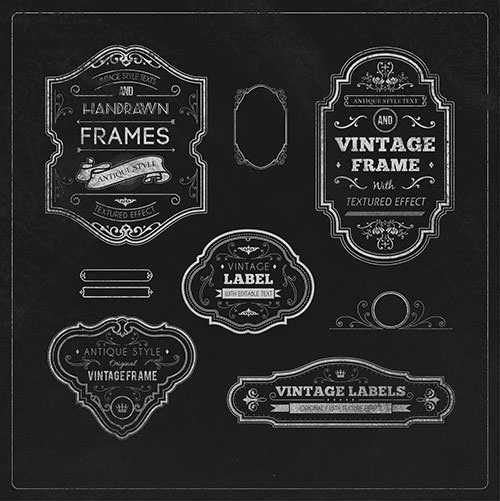 vintage label design