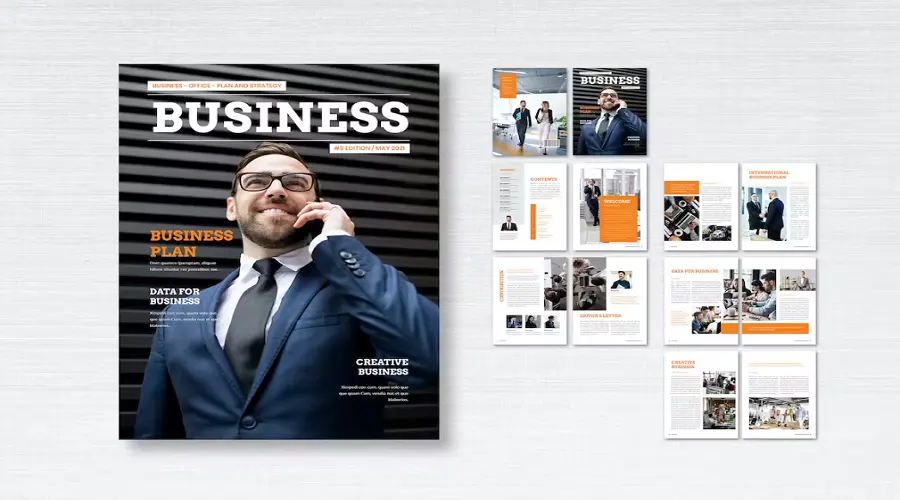 Business-Magazine-Layout-Design-PSD-Free-Download