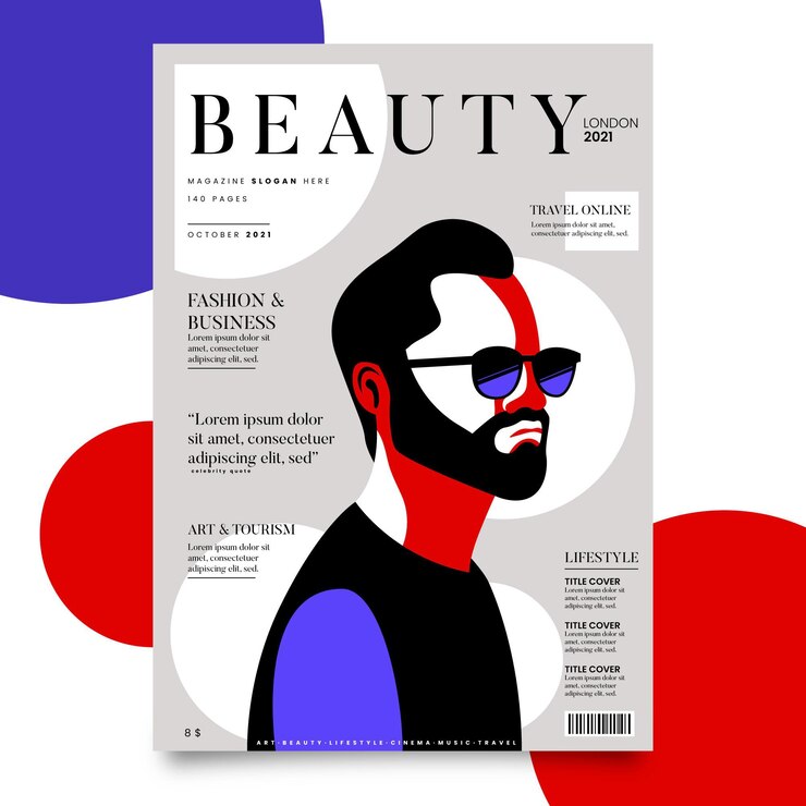 Detailed Magazine Cover Template