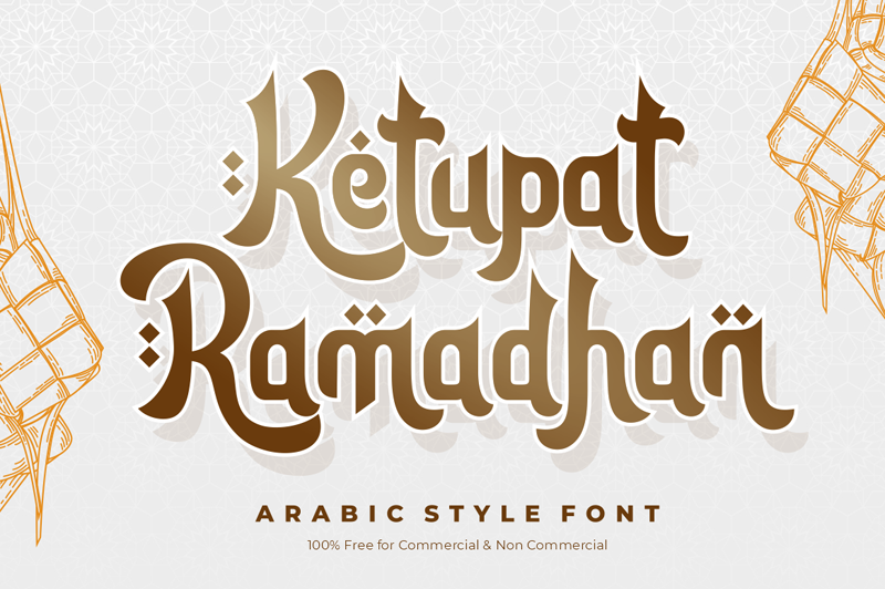 Ketupat Ramadhan Arabic Font