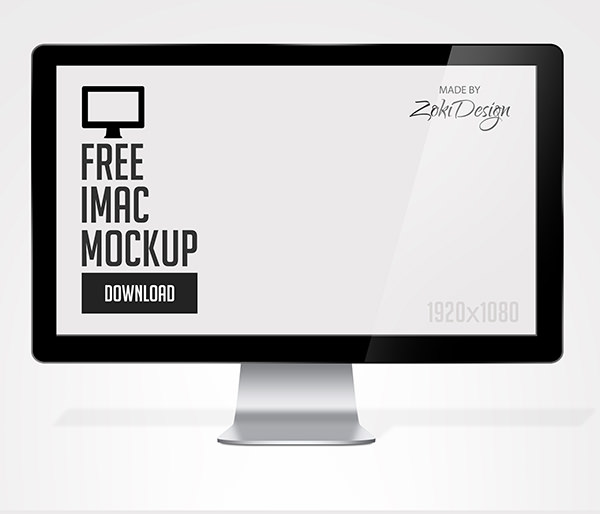 download free mockup psd logo Mockups Free  iMac PSD 35