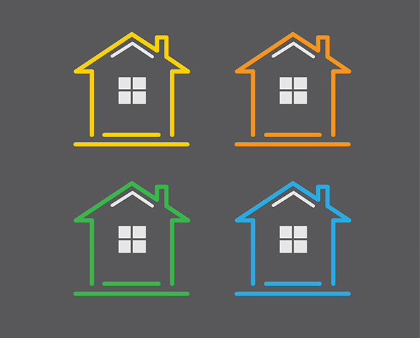 house-icons-vector