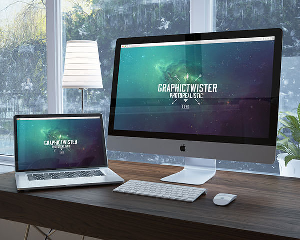 Download FREE 32+ PSD iMac Mockups in PSD | InDesign | AI