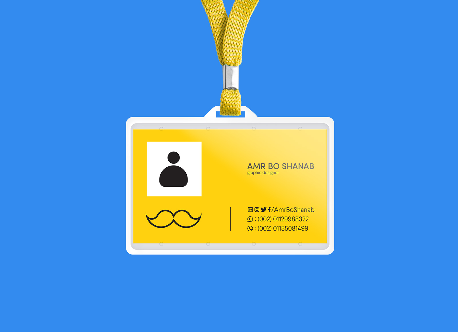 Company Employee (ID) Identity Card Mock-up PSD