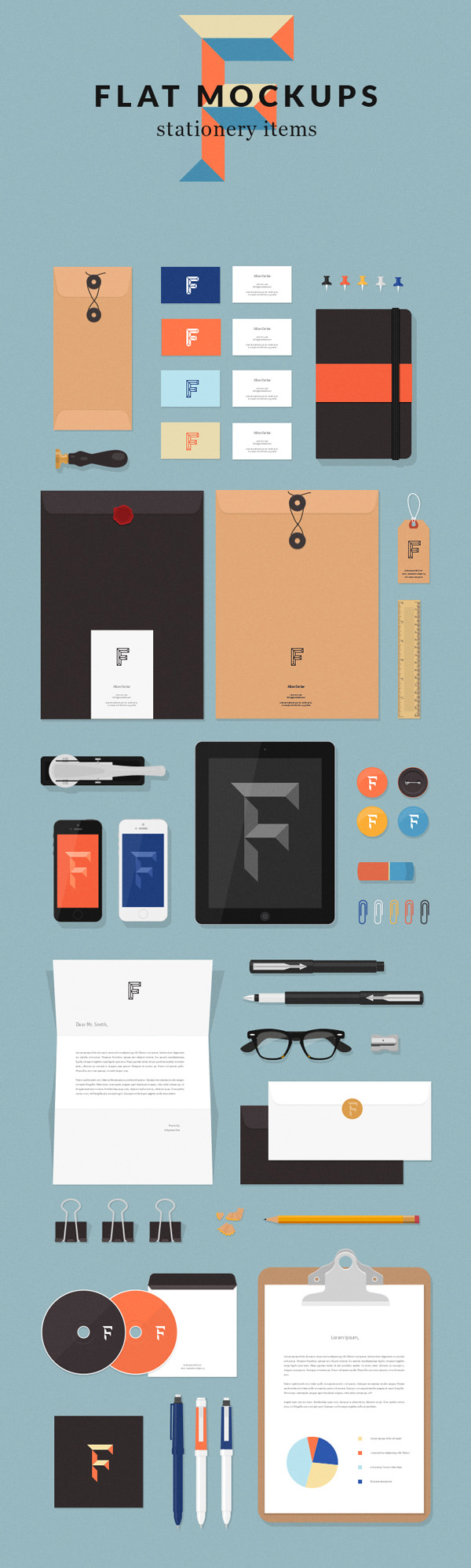 Download FREE 25+ Realistic Stationery Mockups in PSD | InDesign | AI