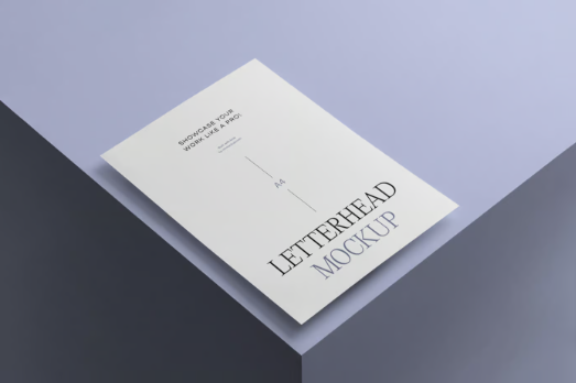 Free A4 Letterhead Mockup