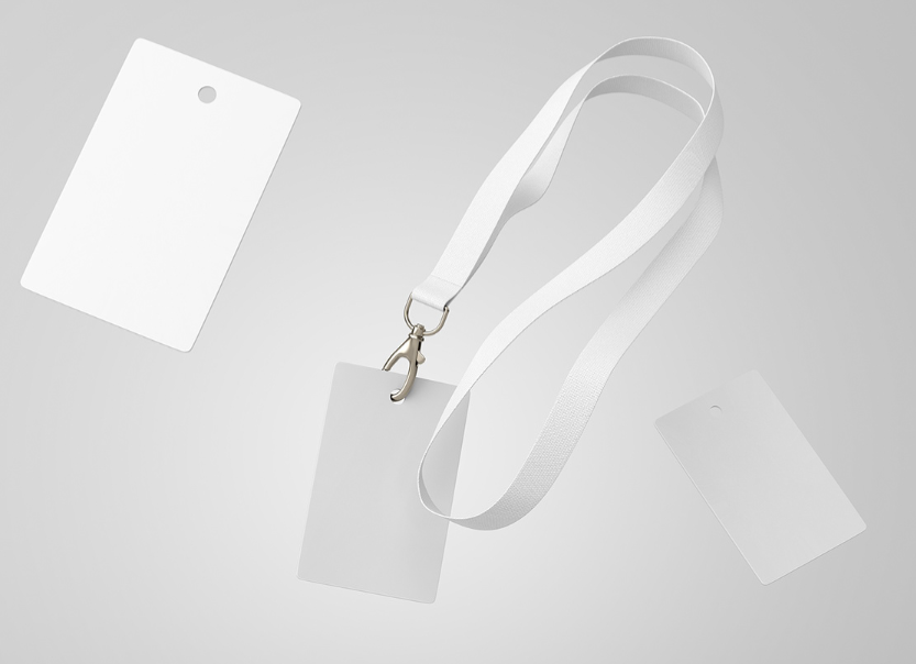 Free Employee ID Card Holder Mockup