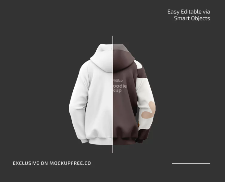 Free Mens Hoodie Mockup PSD