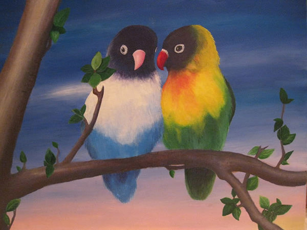 abstract-acrylic-love-bird-painting