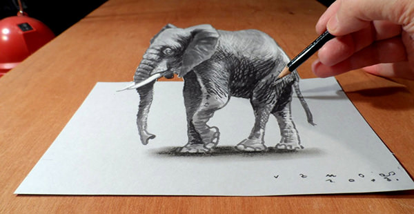 3D Pencil Drawing  illusion by manzijackson on DeviantArt