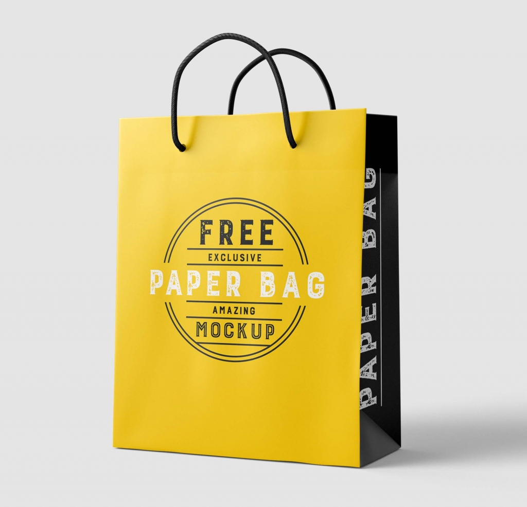 2 Free Paper Shopping Bag Mockups (PSD)