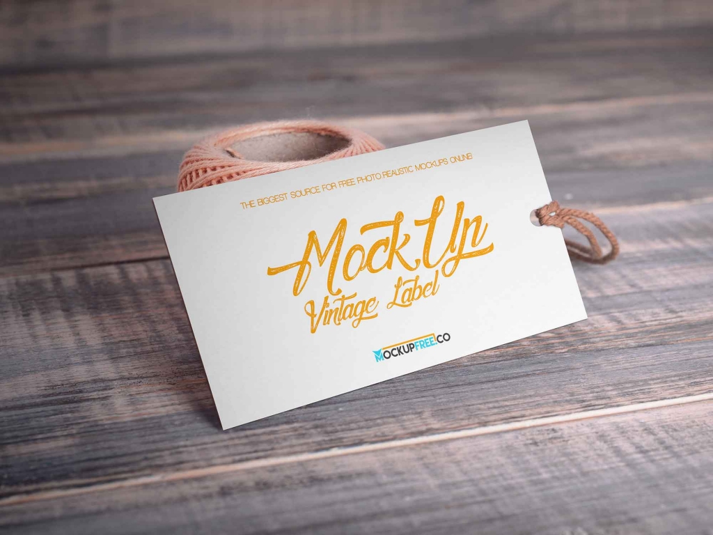 2 Free Vintage Label Mockups (PSD)