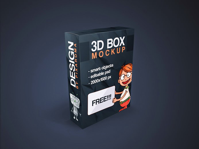 Free 30 Package Box Mockups In Psd Indesign Ai