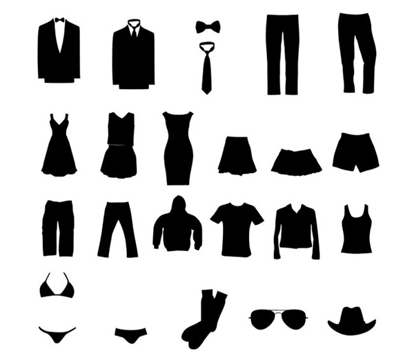 clothing-silhouette-vector