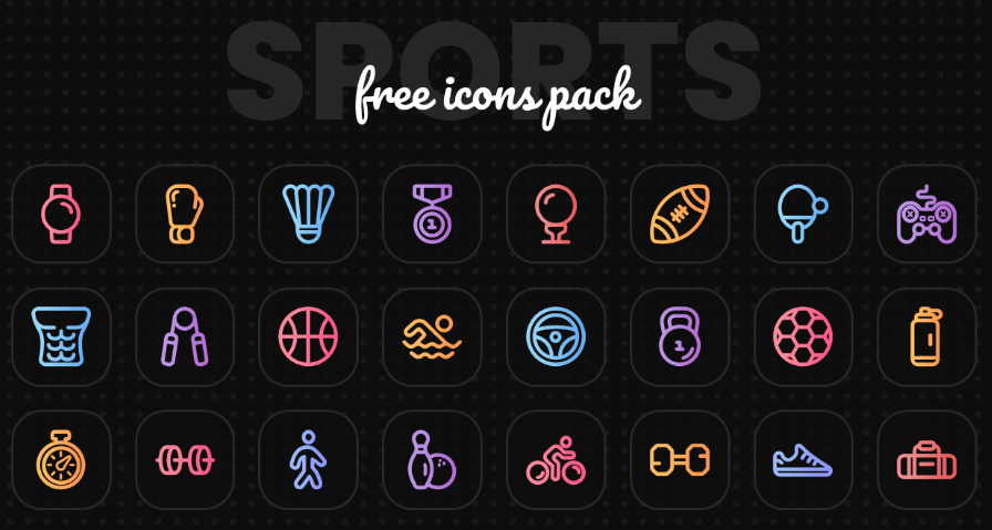 Free Sports Icons Pack for Free