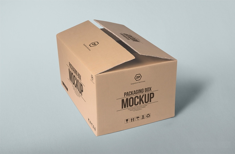 Multipurpose box packaging mockup free information