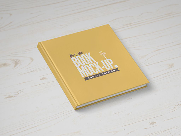 Realistic-Square-book-mockup