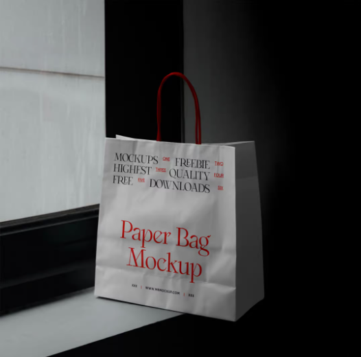 Shopping Paper Bag PSD Mockup