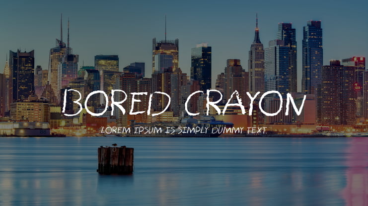 Bored Crayon Font