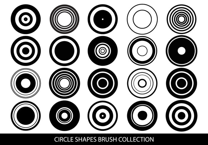 Circle Shapes Brush Collection for Photoshop