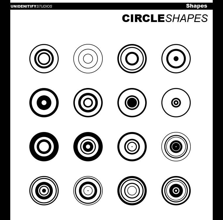 Circle Shapes for Photoshop