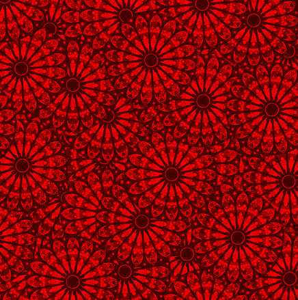 Dark Red Floral Pattern